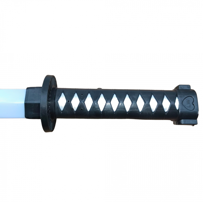 Sabie de jucarie IdeallStore®, Ninja Warrior, plastic, LED, sunete, 67 cm, negru [3]