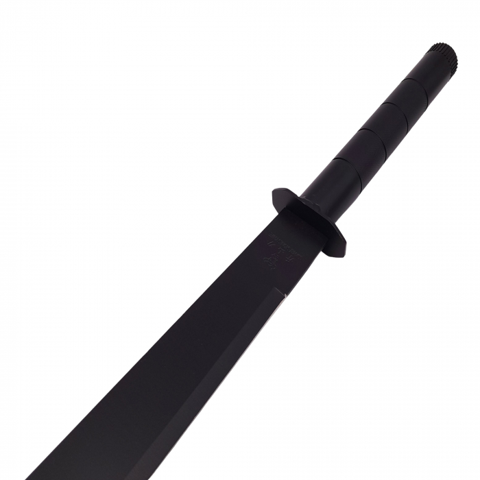 Sabie de vanatoare Ideallstore®, Ninja Blade, maner metal, 81 cm, negru, teaca inclusa [3]