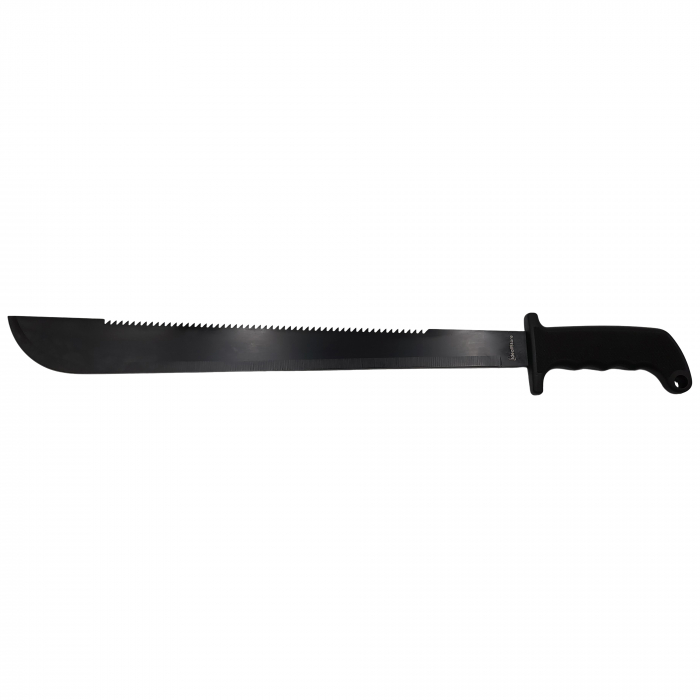 Sabie de vanatoare IdeallStore®, Swish Style, 60 cm, otel inoxidabil, neagra, teaca inclusa [2]