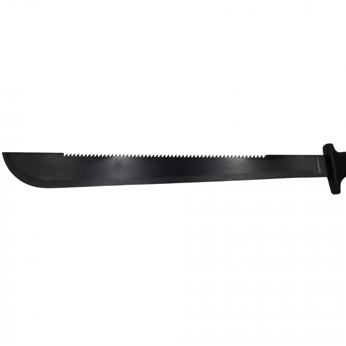 Sabie de vanatoare IdeallStore®, Swish Style, 60 cm, otel inoxidabil, neagra, teaca inclusa [5]