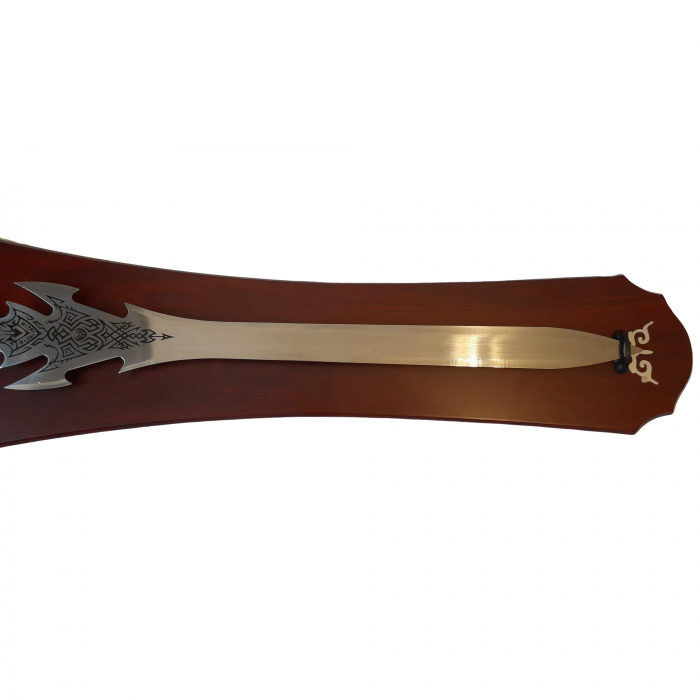 Sabie decorativa IdeallStore®, panoplie lemn, Duo Dragon, 110 cm, maro [8]