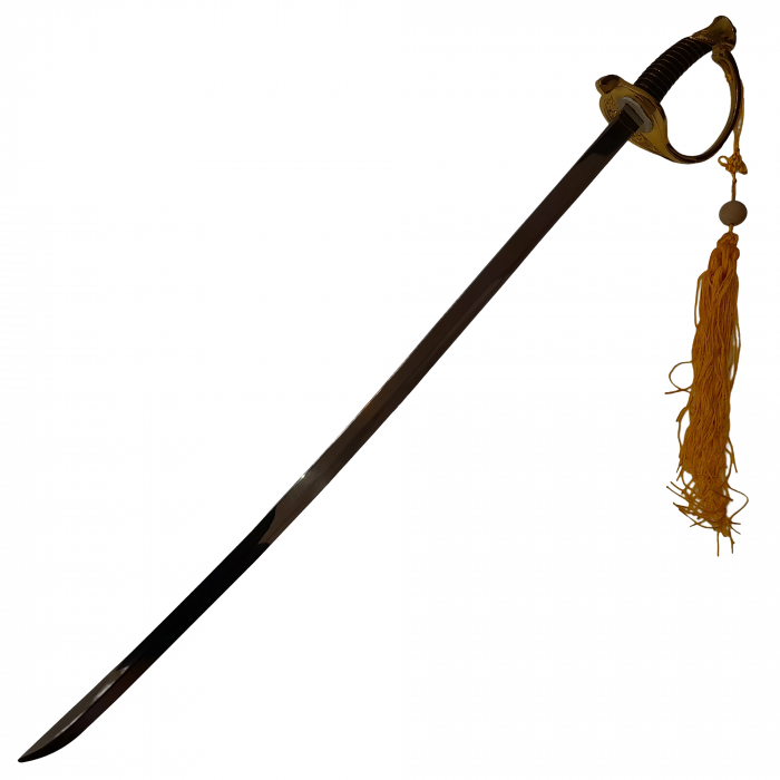 Sabie decorativa IdeallStore®, panoplie, Marine Corps, argintiu, otel, 88 cm, teaca inclusa [3]
