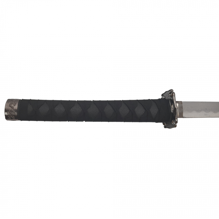 Sabie katana decorativa IdeallStore®, panoplie, Last Samurai, negru, metal, 51.5 cm, suport inclus [7]