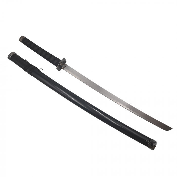 Sabie katana decorativa IdeallStore®, panoplie, Last Samurai, negru, metal, 51.5 cm, suport inclus [4]