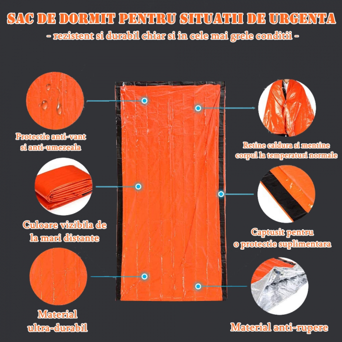 Sac de dormit IdeallStore®, Sleep Tight, polietilena, 210x90 [7]