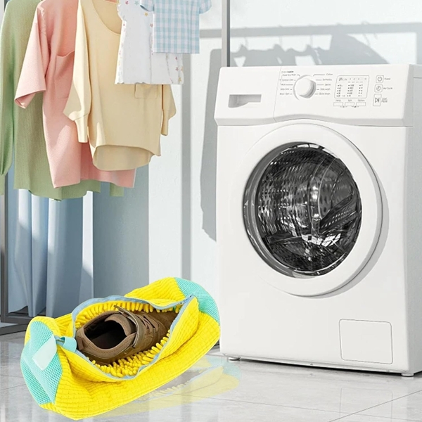 Set de patru saci pentru spalarea incălțămintei  DEPOX®, Protecție și Curățare Eficientă, Galben [6]
