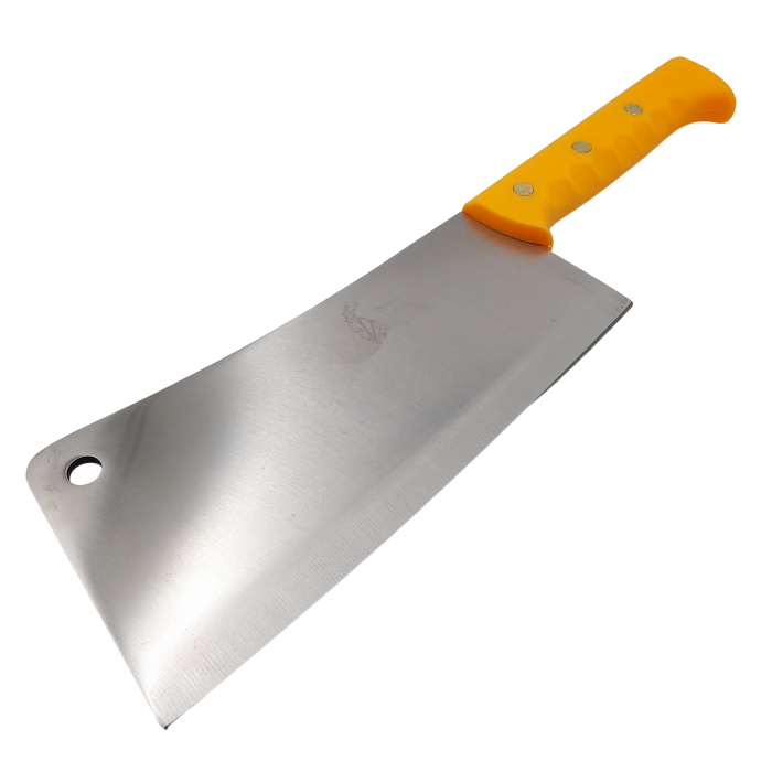 Satar macelarie IdeallStore®, Rough Kitchen, 43.5 cm, otel inoxidabil, 1.1 kg, galben [2]