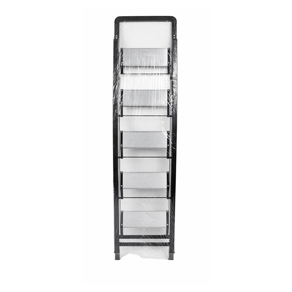 Scara pliabila aluminiu 5 trepte, DEPOX®, antiderapanta, compacta, negru, 157 cm [6]