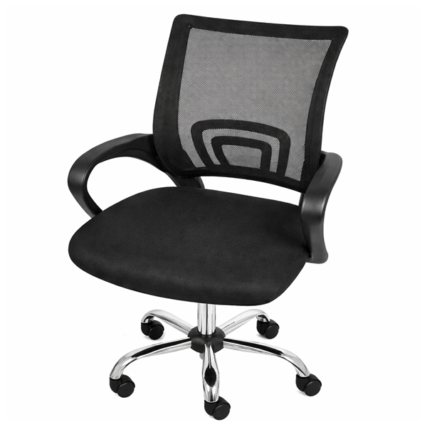 Scaun pentru birou,  DEPOX®, rotativ, 57 x 51 x 90 cm, negru [4]