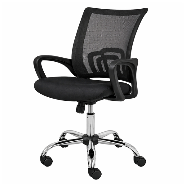 Scaun pentru birou,  DEPOX®, rotativ, 57 x 51 x 90 cm, negru [3]