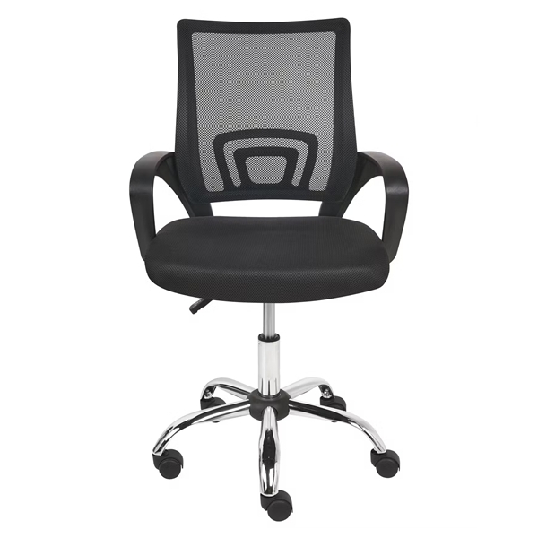 Scaun pentru birou,  DEPOX®, rotativ, 57 x 51 x 90 cm, negru [2]