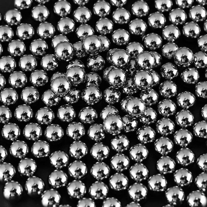 Set 1000 bile metalice IdeallStore®, Precision Target, airsoft si prastie, 6 mm, 0.75g, argintiu [5]