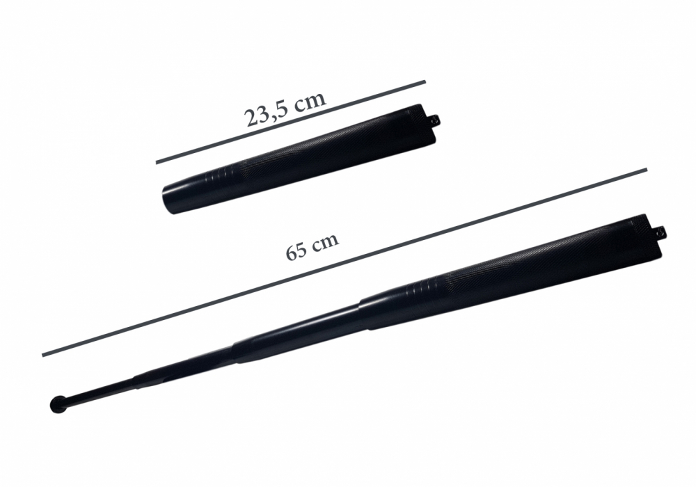 Set electrosoc, negru, 2500 kV si baston telescopic, negru, 65 cm [5]