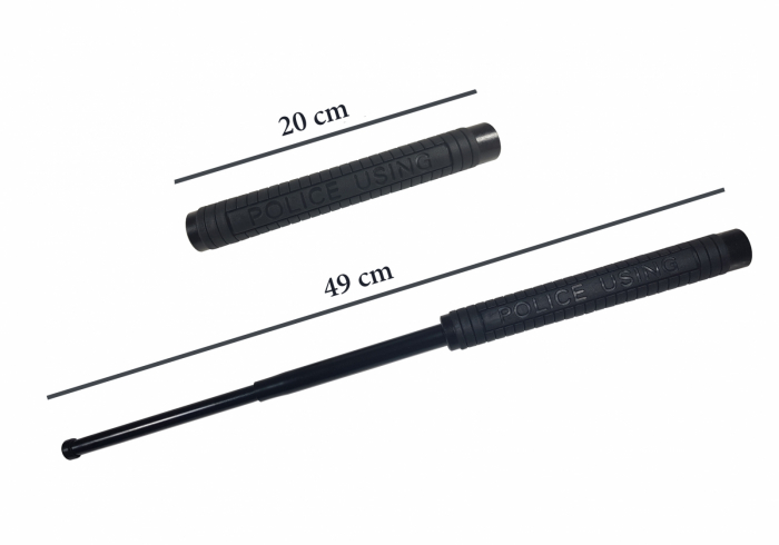 Set 2 bastoane telescopice, Police, 50 cm, 2 sprayuri NATO, 60 ml, cadou [2]