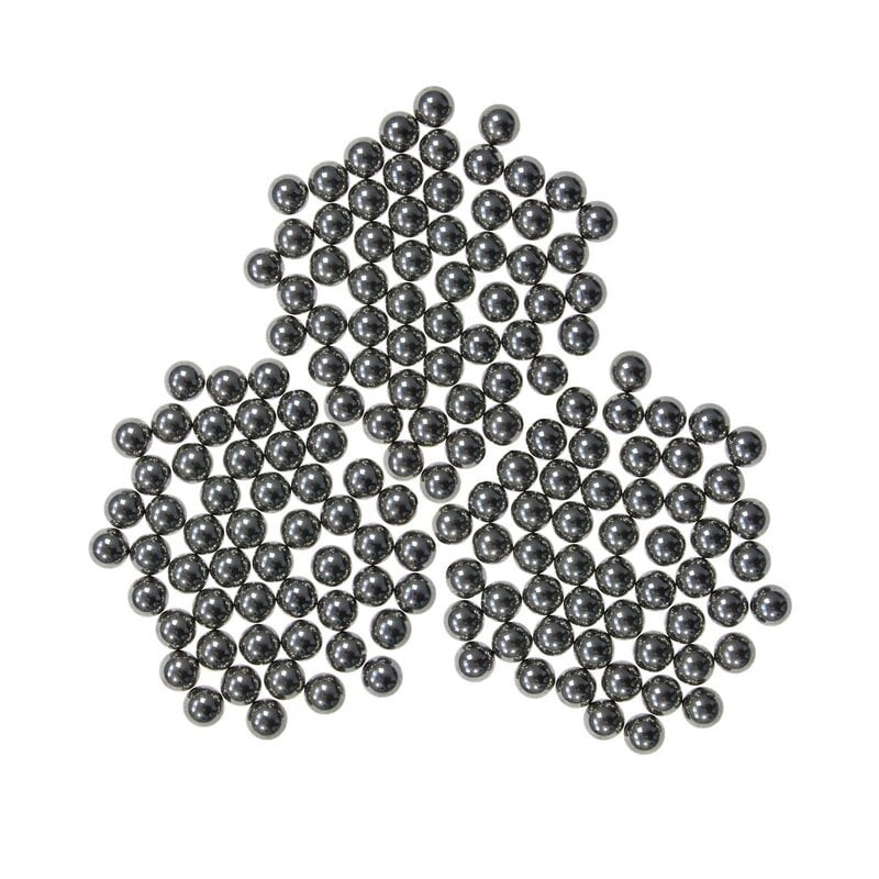 Set 200 bile metalice pentru airsoft si prastie 6 mm, argintiu [8]