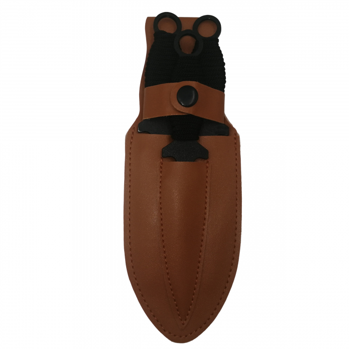 Set 3 cutite de aruncat, 24.5 cm si 3 trei cutite de aruncat,16.5 cm, IdeallStore®, husa inclusa [6]
