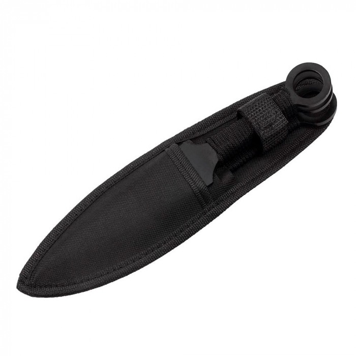 Set 3 cutite de aruncat IdeallStore®, Giant Kunai, 23 cm, negru, husa inclusa [5]
