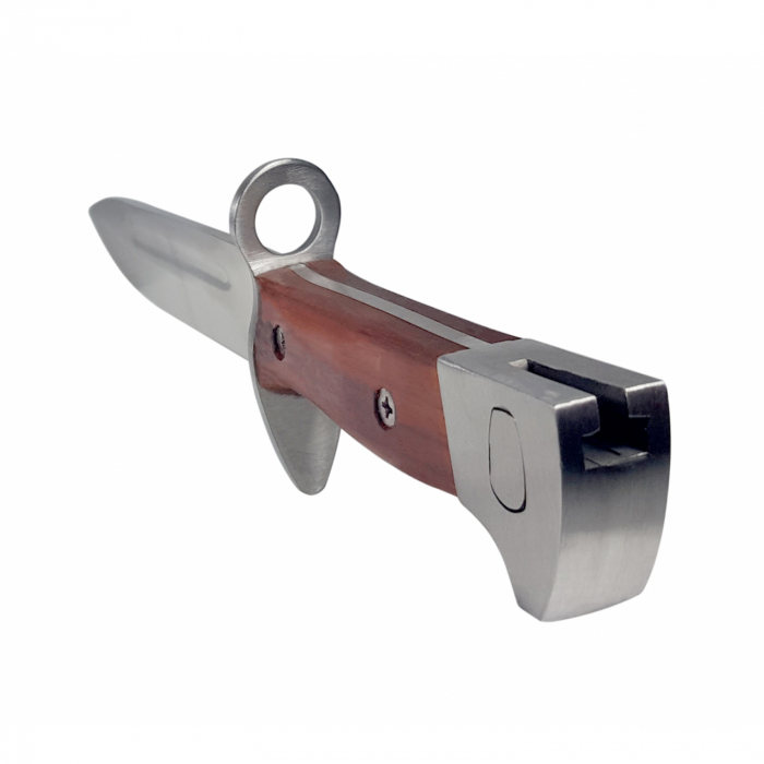 Set 3 cutite de vanatoare IdeallStore®, Ak Undercover, otel inoxidabil, maro, teaca inclusa [11]