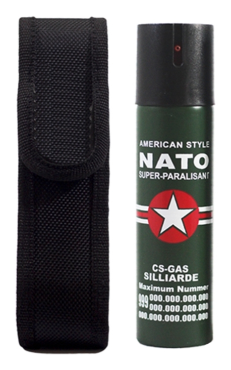 Set autoaparare, electrosoc tip pumnal si spray paralizant, IdeallStore®, 110 V, negru, 60 ml [2]