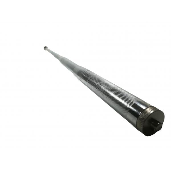 Set baston telescopic din otel, argintiu, 64 cm + box craniu argintiu [6]