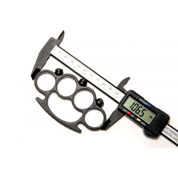 Set baston telescopic din otel, argintiu, 64 cm + box craniu negru [4]