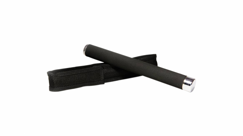 Set baston telescopic 65 cm argintiu + box negru 0.5 cm grosime [2]