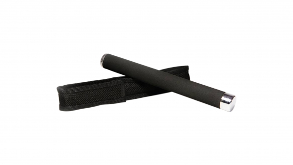 Set baston telescopic 65 cm argintiu + box negru 1 cm grosime [3]