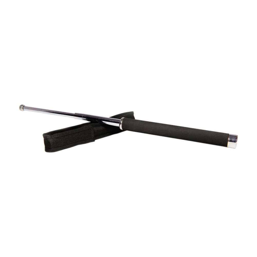 Set baston telescopic 65 cm argintiu + box-rozeta craniu negru [2]