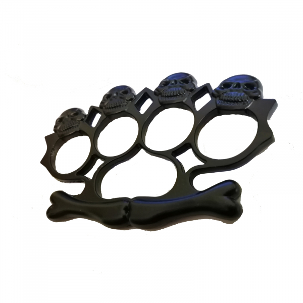 Set baston telescopic 65 cm auriu & box-rozeta skull negru [7]