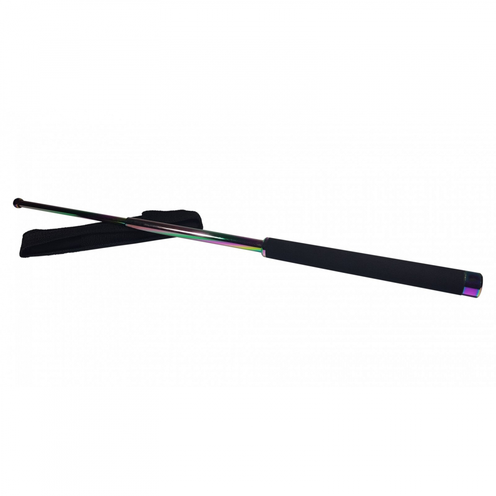Set baston telescopic 66 cm + box negru 1 cm grosime [2]