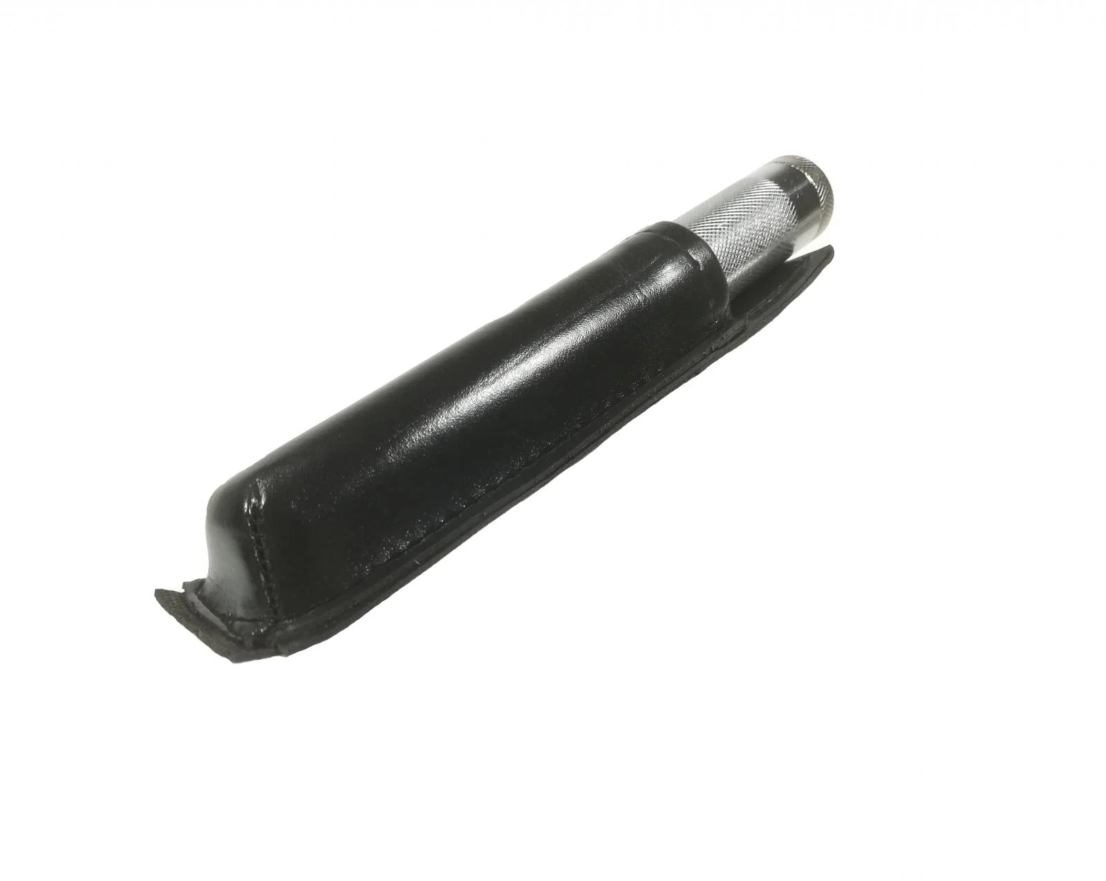 Set baston telescopic din otel, argintiu, 64 cm + box negru 1 cm grosime [5]