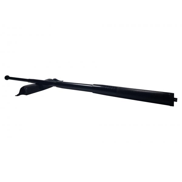 Set baston telescopic din otel, negru, 64 cm + box-rozeta craniu auriu [2]