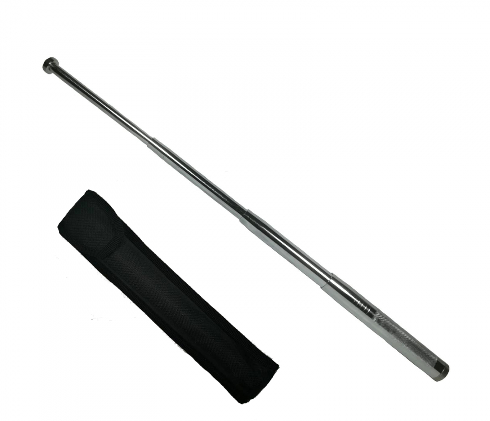 Set baston telescopic din otel si spray paralizant , 110 ml, verde, argintiu, 77 cm, 4 sectiuni , husa inclusa [3]