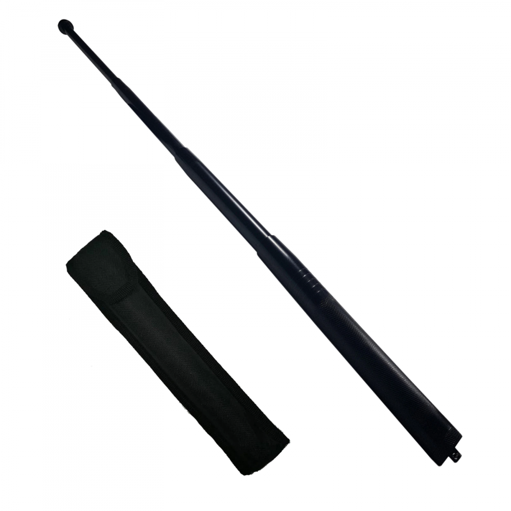Set baston telescopic din otel si spray paralizant , 110 ml, negru, 77 cm, 4 sectiuni , husa inclusa [3]