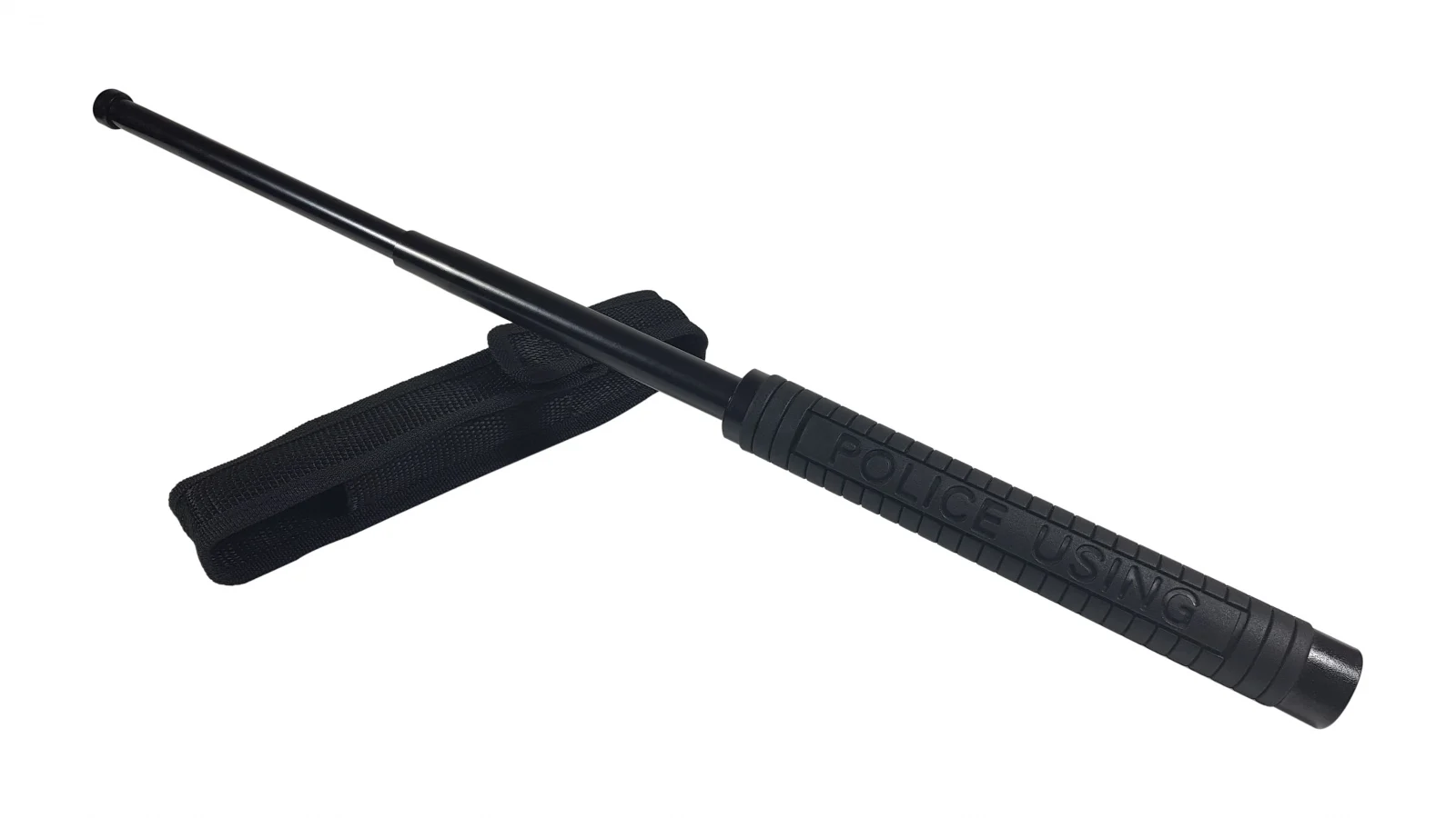 Set baston telescopic Police, 49 cm +  pumnal/box craniu argintiu [2]