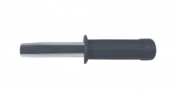 Set baston telescopic flexibil argintiu, maner cauciuc, 47 cm  +  pumnal/box craniu argintiu [3]