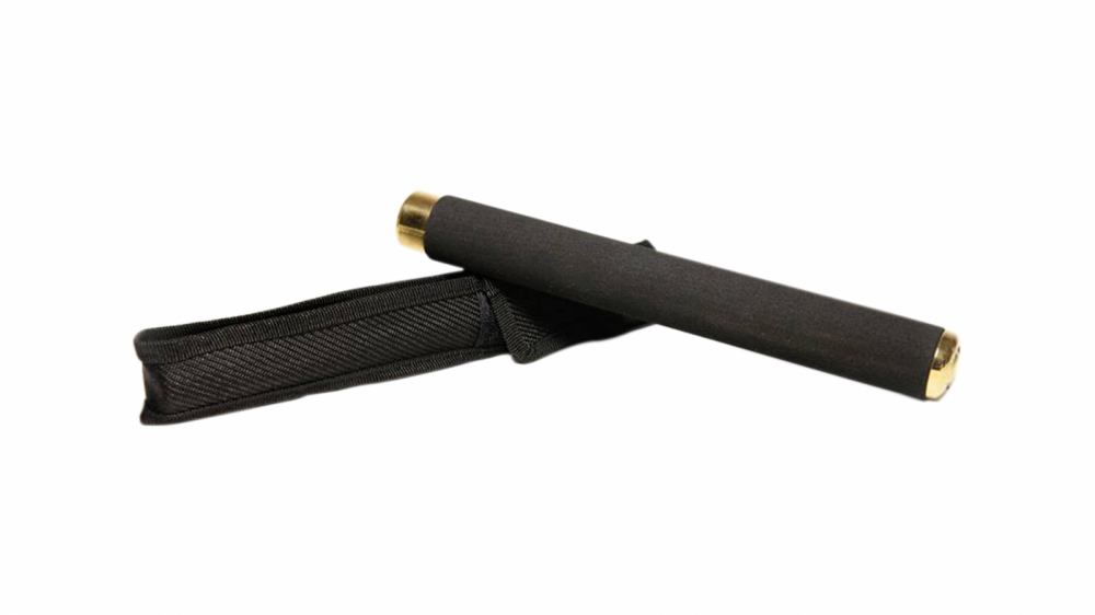 Set baston telescopic 65 cm auriu + pumnal/box craniu argintiu [4]