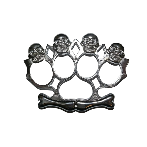 Set baston telescopic otel 3 sectiuni si rozeta box craniu DEPOX®, 66 cm/12 cm, husa inclusa, multicolor/argintiu [7]