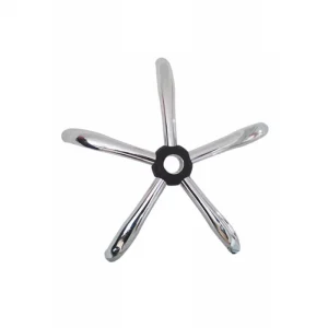 Set bază si roti pentru scaun directorial DEPOX®, metal/pvc, 60 cm, argintiu/negru [4]
