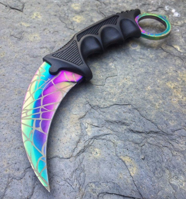 Set Box autoaparare si Cutit Karambit, 18.5 cm IdeallStore® , otel inoxidabil [2]