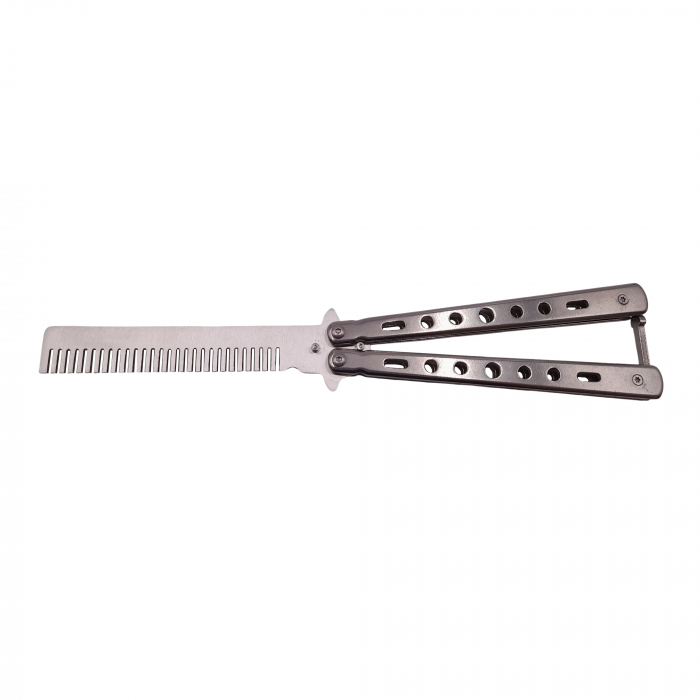 Set Briceag fluture de antrenament si trei cutite de aruncat, Ninja Way, IdeallStore®, otel inoxidabil [2]