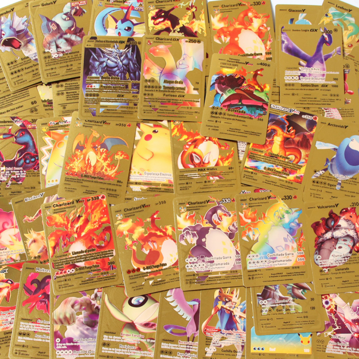 Set cartonase Pokemon IdeallStore®, GTX, editie de colectie, 55 bucati, argintii [11]