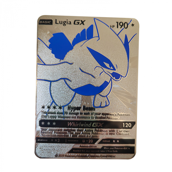 Set cartonase Pokemon IdeallStore®, Silver GTX, editie de colectie, 55 bucati, argintii [8]