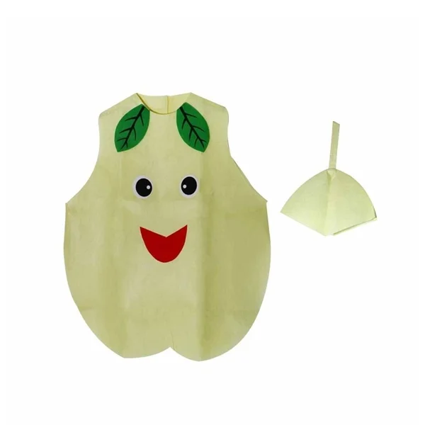Set costume pentru copii Pepene si Para DEPOX®, verde/galben, marime universala [9]