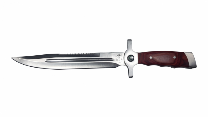 Cutit de vanatoare IdeallStore®, USA SABER, cu busola, teaca piele si briceag de buzunar [4]