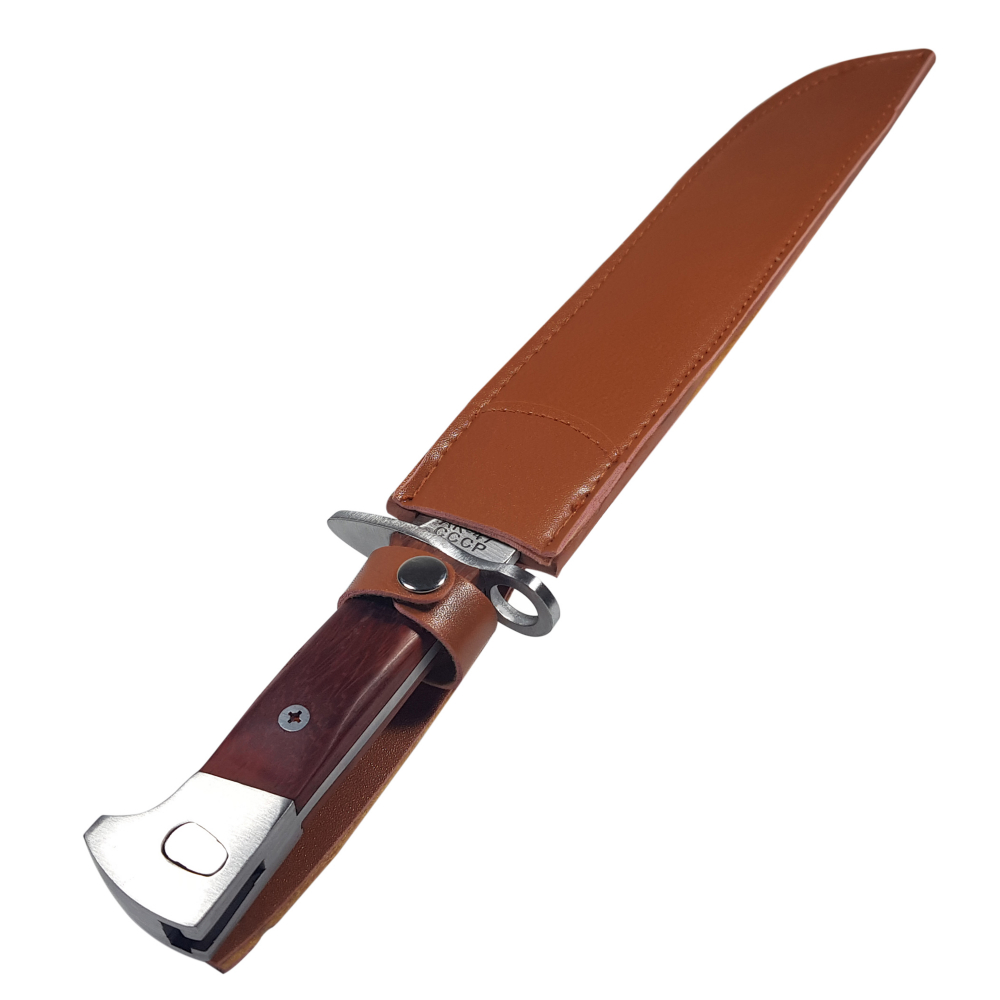 Set Cutit AK si Maceta vanatoare, model AK, otel inoxidabil, 61 cm, argintiu [12]