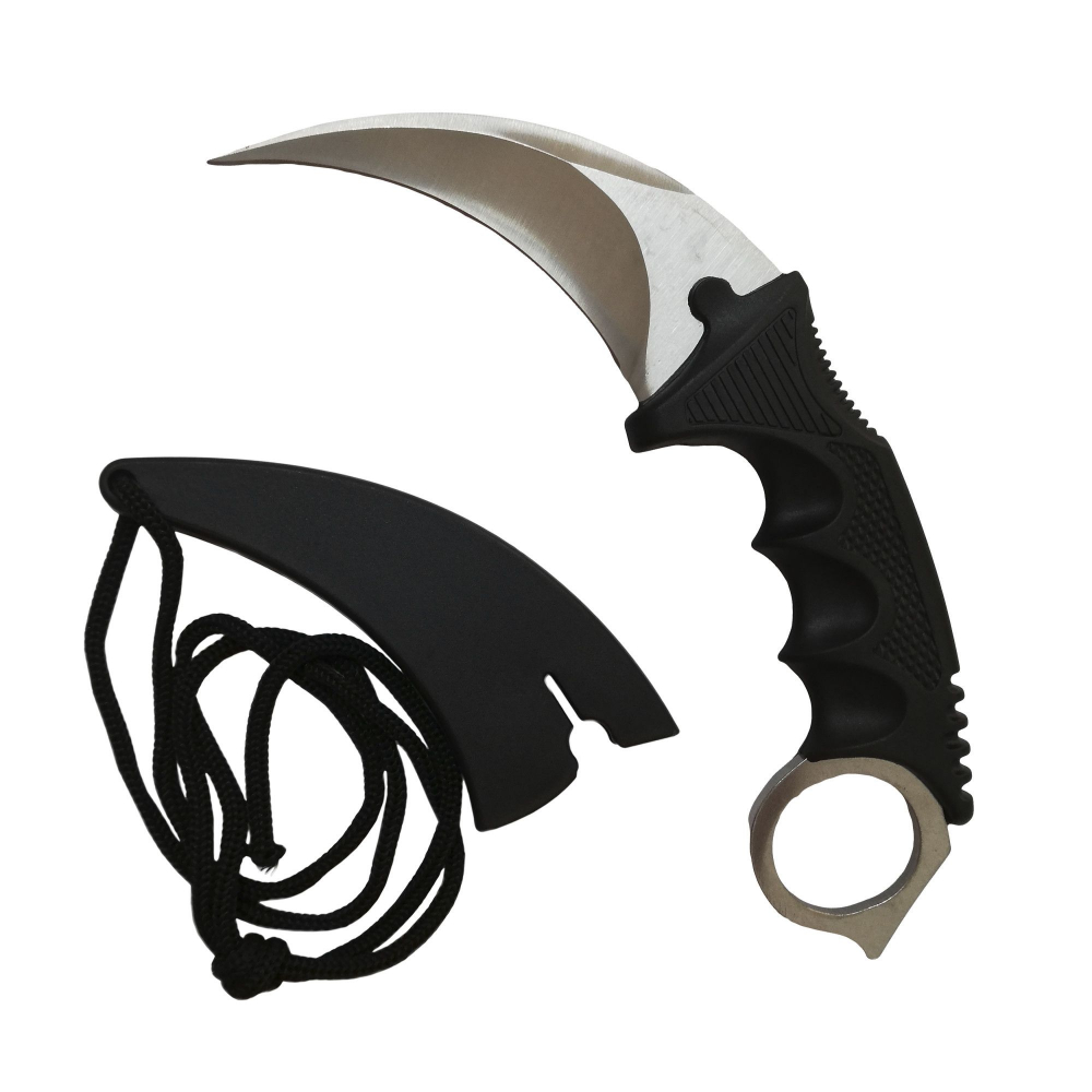 Set doua cutite karambit IdeallStore®, Comando Specialist, otel inoxidabil, multicolor, 20 cm [2]