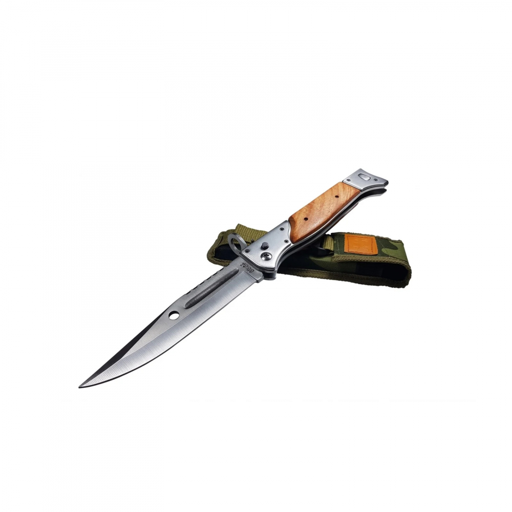 Set cutit de vanatoare automat 16.5 cm si briceag AK-47, 34 cm, teaca inclusa [2]