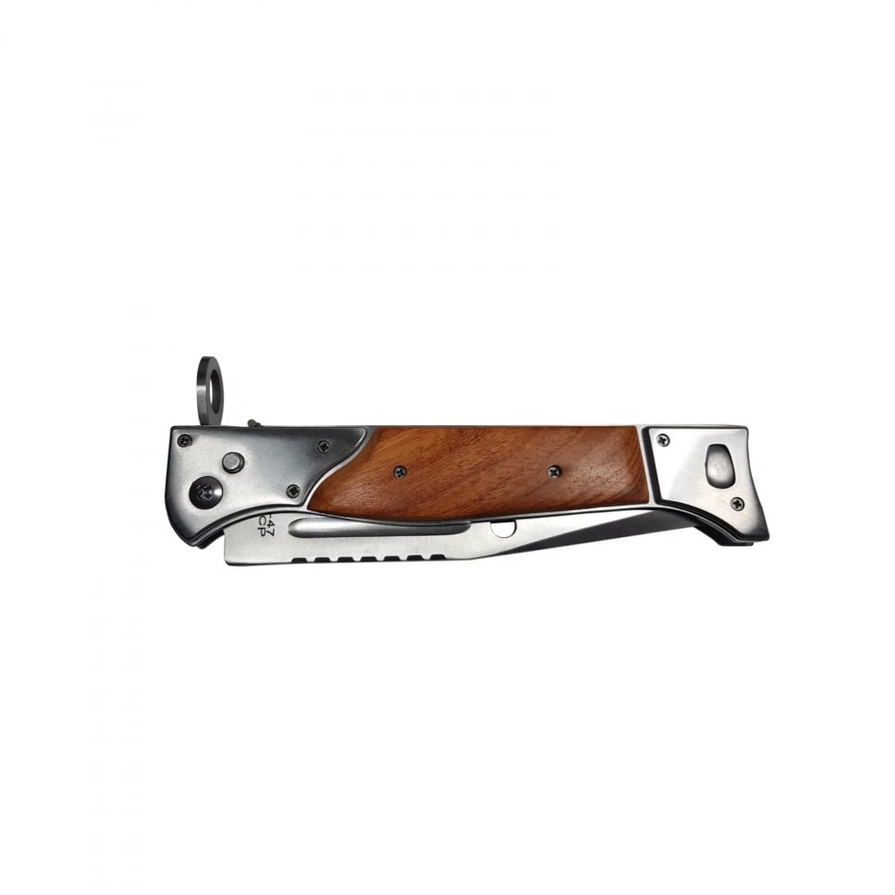 Set cutit de vanatoare automat 16.5 cm si briceag AK-47, 34 cm, teaca inclusa [4]