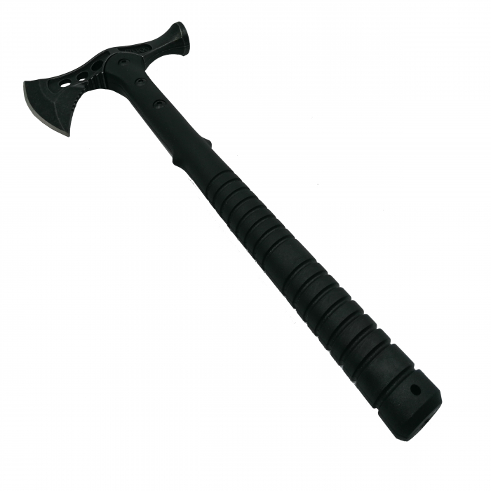 Set Cutit de vanatoare cu doua taisuri si doua Toporare Survivor, IdeallStore®, otel inoxidabil [4]